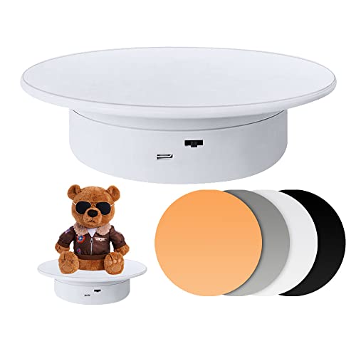 Display 360 Degree Electric Turntable,for Small Product Display, 7.87in Diameter product photography turntable