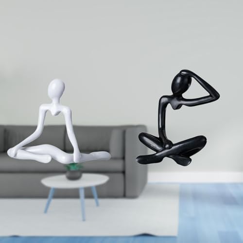 Baoblaze Creative Abstract Thinker Sculpture Decorative Figurine Unique Modern Ornament for Entrance Bedroom Shelf Desk Housewarming Birthday Gift Collection
