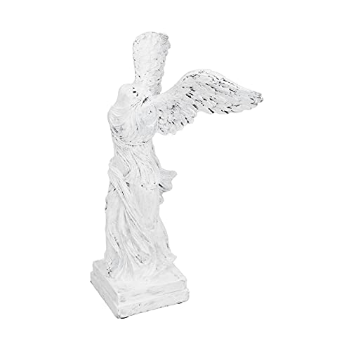 GLOGLOW Desktop Decorative Items Unique Design, Durable Material with AntiSlip Pad for Living Room, Office, Study Room Decor Sculpture Figurine, Nan (BS1055 medium white) - size: BS1055 medium white
