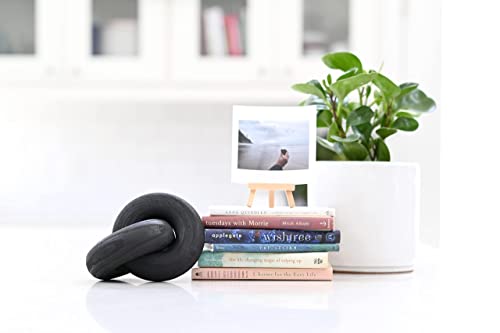Rool Coffee Table Decor Items Coffee Table Books Decor Hardcover Book Shelf Decorative Objects Living Room Wood Knot Décor Black Décorations - color: Black