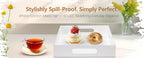 Acrylic Tray with Embedded Handle, 10x15 Inch, White - color: White, size: 15" x 10" x 2"