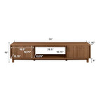 Walker Edison Arundo Fluted TV Stand for TVs up to 80 Inches, 70" TV Stand, Mocha - color: Mocha, size: 70" TV Stand
