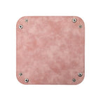 siduater Valet Tray Desktop Storage Organizer – Vegan Leather Catchall Bedside Vanity Tray Nightstand Caddy Holder for Remote Controller, Watch, Keys, Phone, Wallet, Coin, Jewelry, Stone Pink - color: Stone Pink