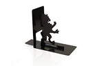 Harry Potter Metal Bookends - Black Hogwarts House Gryffindor Diecast Design - Decorative Book Holder - Home, Office, Kitchen, Room Decor - Books Collection Display for Shelves - Desk Accessories Set