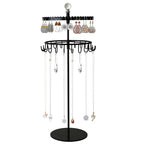 Double layered jewelry storage stand, earrings and necklaces storage