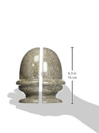 Creative Home Dome-Shaped Solid Marble Bookends – Heavy-Duty Book Ends for Shelves, Home Décor, Office and Classical Interiors, Modern Charcoal Marble Living Room Décor, Set of 2 - style: Ice Cream Bowl Shaped
