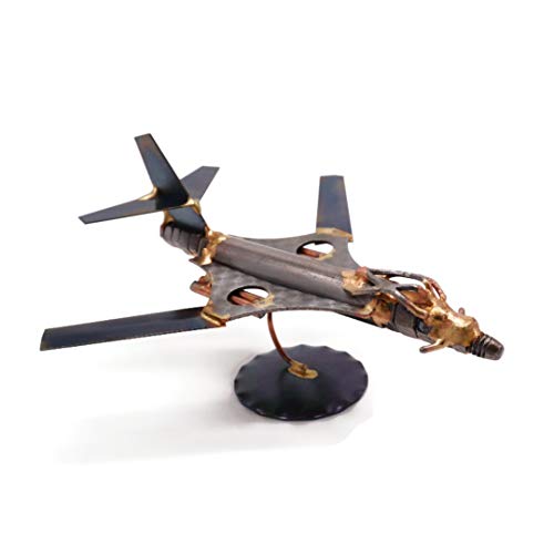 B1- Bomber Collectible Handmade Metal Art Figurine, Desk Accessories, Trophy, Boss Gift, Home Office Décor, Aircraft - style: B1- Bomber