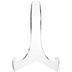 Plymor Clear Acrylic 60-Degree Angle Easel With Shallow Support Ledges, 12" H x 9" W x 8.25" D - size: 12" x 9" x 8.25"