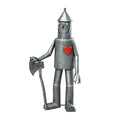 Bits and Pieces Tin Woodsman Tin Man Metal Garden Statue - Whimsical Metal Yard Art Sculptures Tinman Figure - Weather Resistant Sculptures for Porch Patio Yard - 30" Tall Lawn Statues