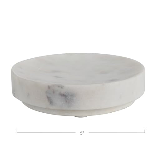 Marble Soap Dish - color: White