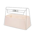 DGAZ Silk Purse Organizer Insert For Hermes Kelly Danse 22 bag，Silky Smooth Bag Organizer，Luxury Handbag & Tote Shaper（Craie，22） - color: Craie