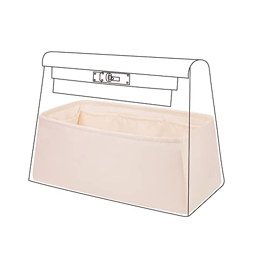 DGAZ Silk Purse Organizer Insert For Hermes Kelly Danse 22 bag，Silky Smooth Bag Organizer，Luxury Handbag & Tote Shaper（Craie，22） - color: Craie