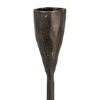 Creative Co-Op 20" H Hand-Forged Cast Metal Footed Taper Holder, Black
