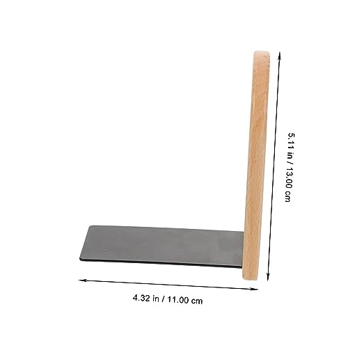 Wooden Bookend Dark Decor Shelves Modern Decor Book Fixator Bookshelf Mounting