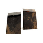 Bey-Berk Tiger Eye Marble Stone Bookends, Brown – Heavy-Duty Desk and Bookshelf Organizer, Decorative Book Holder