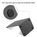 MSDADA Black Metal Bookends (8pcs, 4 pairs) for Book Shelves, Office, Heavy Books, Modern Minimalist Style - color: Black
