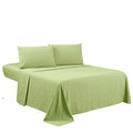 Sfoothome Queen Sheets Set - Sage Green Hotel Luxury 4-Piece Bed Set, Extra Deep Pocket, 1800 Series Bedding Set, Wrinkle & Fade Resistant, Sheet & Pillow Case Set (Queen, Sage Green) - color: Sage Green-4 Pieces, size: Queen