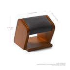 Oirlv Solid Wood Single Watch Display Stand Grey Watch Holder for Men and Women - color: Grey