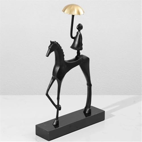 Statue Decorations Modern Figure Abstract Art Horse Sculpture Decoration Wine Cabinet Living Room TV Cabinet Porch Light Luxury Decoration Home Decor Object