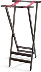 New Star 20038 Mahogany Finish Solid Birchwood Tray Stand, 38-Inch, Brown - size: Mahogany Finish (38-Inch)