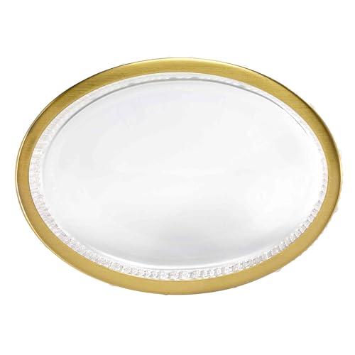 Nicole Miller - Soap Dish, Glass Countertop Accessories, Dorm Room Essentials (Louise Collection, Clear) - size: Soap Dish