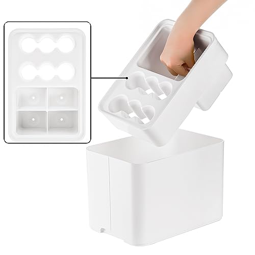 Elsjoy White Umbrella Holder, Entryway Umbrella Stand Small Umbrella Organizer Rack with Removable Drip Tray, Umbrella Storage Container for Long & Folding Umbrella, Parasol, Store 10 Umbrella - color: White