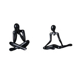 Fenteer Thinker Desktop Figurine Abstract Sculpture Minimalist Ornament Creative Hollow Design Made of Sturdy Pp Suitable for Living Room Office Bookshelf