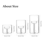 Set of 3 Cylinder Glass Decorative Hurricane Candle Holder Clear Votive Candle Holders Table Centerpieces for Dining Room Wedding Parties Home Decorations - size: Size.01