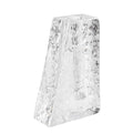 Crystal Flower Vase with Glacial Texture,Heavy Duty Large Clear Vase for Dining Table Kitchen Office Home Shelf Display Wedding Living Room Centerpieces - color: M-cv266a-m