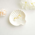Gifts For Women Shell Ceramic Jewelry Dish Tray, Vanity Ring Dish Ceramic Jewlery Trays Trinket Ring Holder,Room Decor Aesthetic,Decorative Vanity Key Tray (Shell A) - style: Shell A