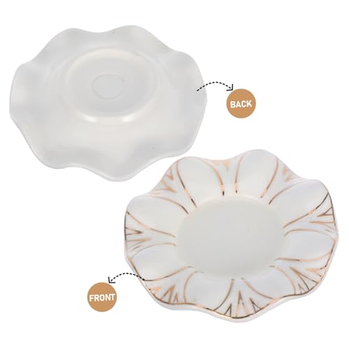 ORFOFE Ceramic Candle Holder Elegant Modern Decor for Dining Table and Living Room Minimalist Design with Accents for Parties and Festivals
