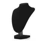 Comelyjewel 3pcs Jewelry Display Set – Velvet Necklace Stand & Bracelet Holder, Tangle-Free Jewelry Organizer for Home & Craft Show Display, Black Necklace Holder Stand for Vendors & Vanity