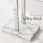 KOKOSIRI Floor Stand Towel Rack for Bathroom 2-Tier Free Standing Towel Holder with Heavy Marble Base Thicken Steady Design Polished Chrome Stainless Steel THS0005-CH - color: Polished Chrome