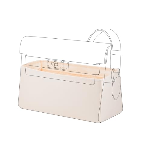 DGAZ Silk Purse Organizer Insert Fits Hermes Kelly Messenger Bags，Silky Smooth Bag Organizer，Luxury Handbag & Tote Shaper(Kelly Messenger PM,Craie) - color: Craie, size: Kelly Messenger PM