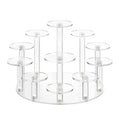 DIWNELEM Round Acrylic Jewelry Stand Acrylic Display Riser Stands Dessert Tower Display Tower for Watch,Jewelry,Rings,Earrings,Mini Figurines,Cupcakes(Clear,11Tier) - size: Clear-11 Tier