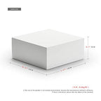 Oirlv Solid Wood Minimalism Style Jewelry Display Stand Showcase Jewelry Organizer Square Holder(SM05203) - color: SM05203
