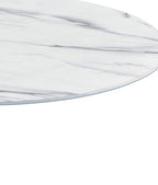Marble Drink Table,Small Pedestal Table, Martini Tables, Side End Tables with Round Top,Wood Grain Texture,Increase Size and Weighted Base for Living Room,Bedroom,Small Spaces - color: Marble-1#