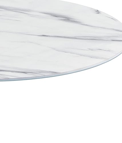 Marble Drink Table,Small Pedestal Table, Martini Tables, Side End Tables with Round Top,Wood Grain Texture,Increase Size and Weighted Base for Living Room,Bedroom,Small Spaces - color: Marble-1#