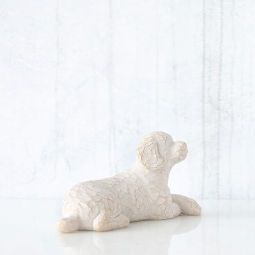 Willow Tree Love My Dog (Small, Lying Down), Always with me, Full of Personality Gift for Dog Owners of Miniature Breeds, New Pet Adoption or Bereavement, Sculpted Hand-Painted Figure