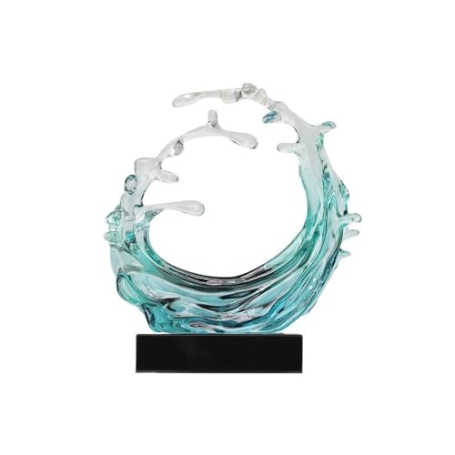 Decoration Modern Minimalist Luxury Creative Decorative Item Living Room Desktop Abstract Wave Transparent Ornament