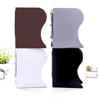 Adjustable Bookends Metal Book Ends for Heavy Book Holder Heavy Duty Bookends Nonskid Bookcase Desktop Book Organizer Binder Holder - color: Simple Black