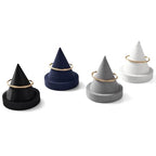 Microfiber Single Bracelet Bangle Display Stand Jewelry Bracelet Bangle Cone Display for Selling(Grey) - color: Grey