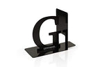 Harry Potter Metal Bookends - Black Hogwarts House Gryffindor Diecast Design - Decorative Book Holder - Home, Office, Kitchen, Room Decor - Books Collection Display for Shelves - Desk Accessories Set