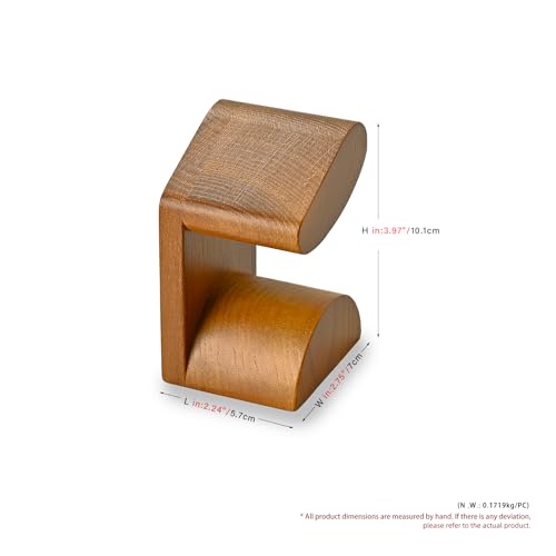 Solid Wood Watch Display Stand T-bar Watch Stand Jewelry Holder Stand Watch Holder Organizer For Men And Women Watch Holder (Dark Color) - color: Dark Color