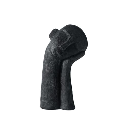 Cool Stuff to Put on Shelves Sculptures Decoration Modern Abstract Art Deco Sculpture Figures Items for Living Room Bedroom Office Table Room Decor Aesthetic(Black C) - color: Black C