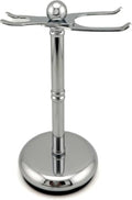 Parker Safety Razor, The Adjust-O-Stand, Adjustable Safety Razor & Shave Brush Stand, Simple to Customize to fit Any Size Shave Brush - PATENT PENDING