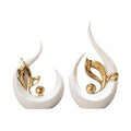 2-Piece Abstract Art Statue Craft, Creative Minimalist