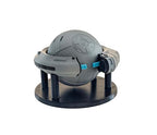3D Printed Pop Replica,Gaming Collectible with Glow-in-The-Dark Accents,Rolling Desk Sculpture with Stand - color: Gray
