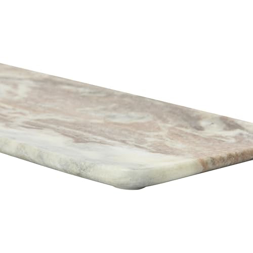Bloomingville Marble Food Serving Tray, Beige and White - color: Beige/White