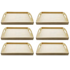 Make Market 13" Wooden Tray, 6 Pack